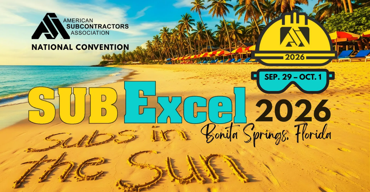 ASA National SubExcel Convention - happening Sept. 29 - Oct. 1 in Bonita Springs, Florida